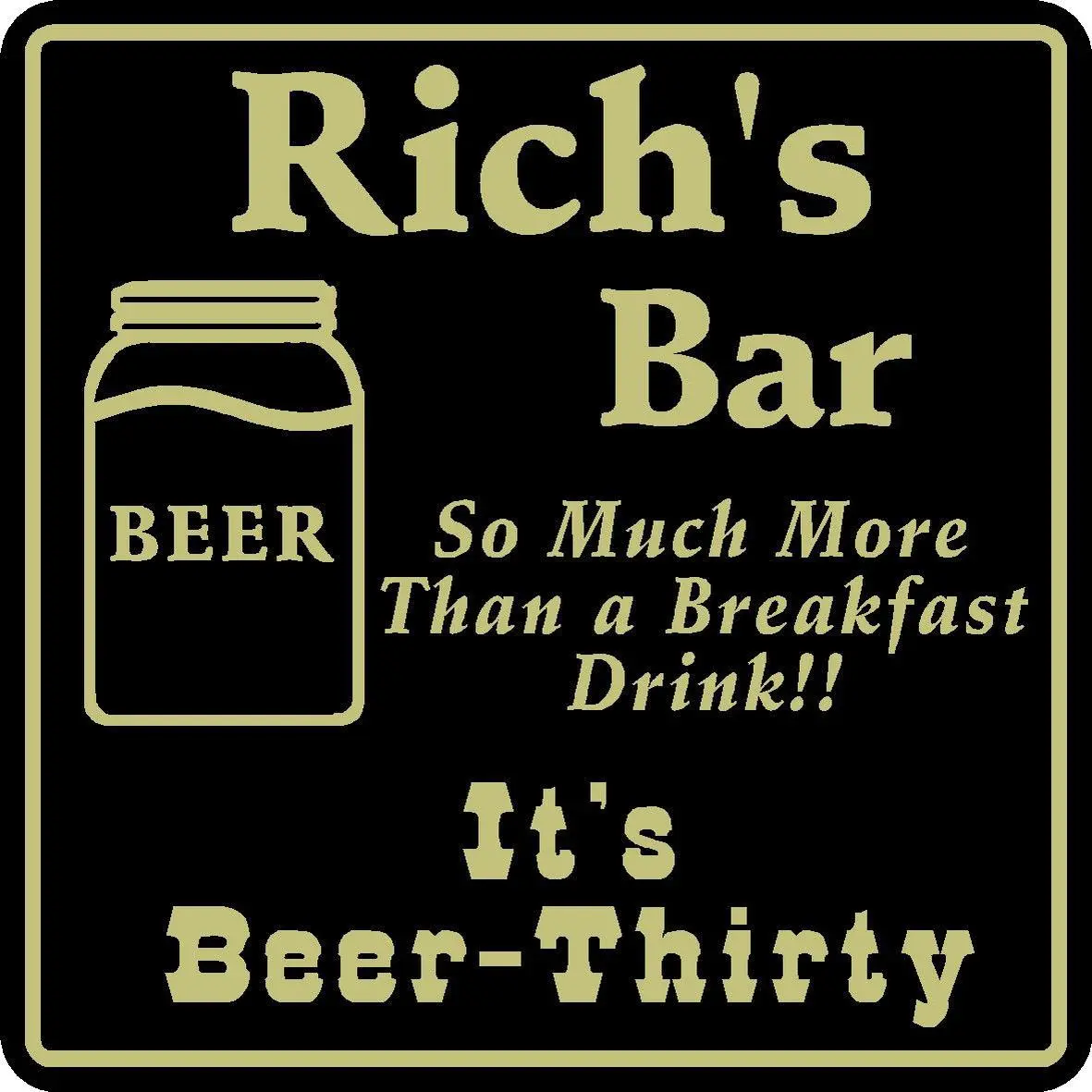 New Personalized Beer Thirty Sign Bar Beer Pub Custom Name # 4