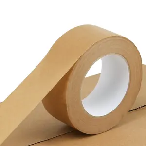 Paper Packing Tape, Gummed Brown Shipping Tape for Boxes and Cartons, 2 inch x 55 Yard x 7 mil