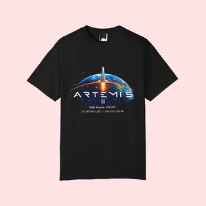 Space Launch Graphic T-Shirt – Rocket Lift Off Earth Orbit Tee Unisex