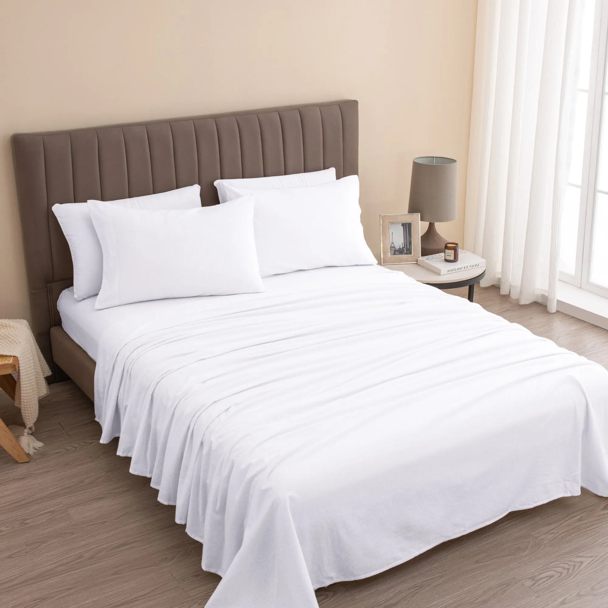 4-Piece Turkish Cotton Flannel Sheet - Raye Collection