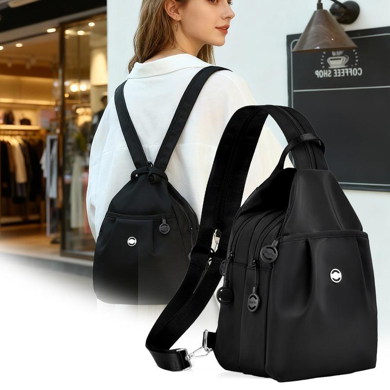 Convertible Backpack Crossbody Bag Large Capacity Oxford Cloth Commuting and Travel Backpack