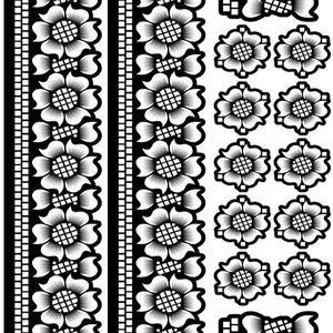 Henna Stencils Full Set Palm Feet Fingers Design for Temporary Henna Tattoos