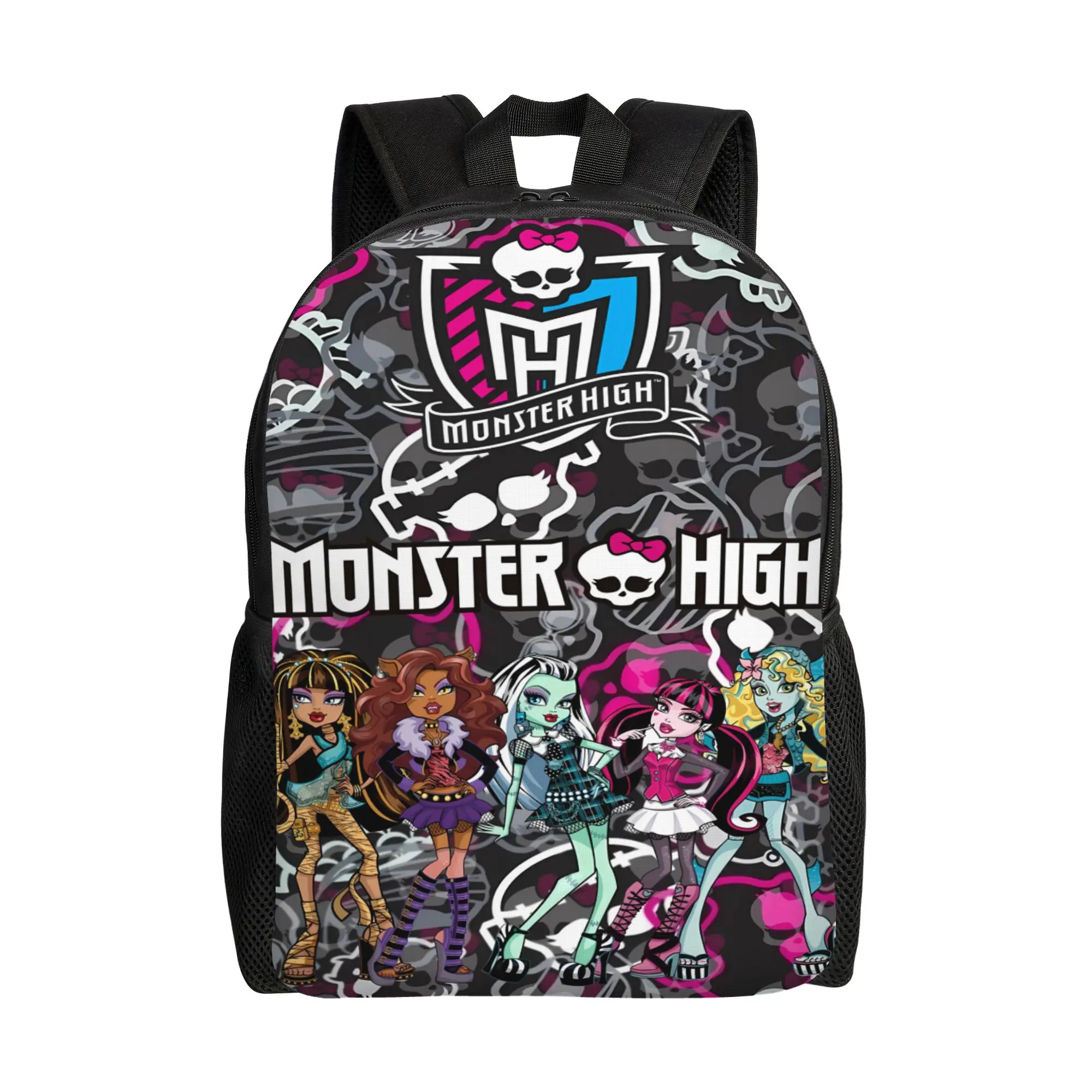 Monster high Kids School Backpack Monster high dolls Lightweight Bookbag Monster high doll Ideal Back to School Gift with Breathable Back Support for Ages
