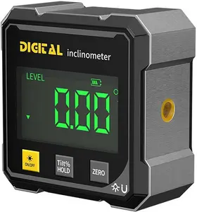Radiaint Portable Magnetic Digital Angle Finder, 360° Magnetic Attachment Hardware Tool with Dual Laser Guide, Rechargeable Angle Gauge for Woodworking, Construction