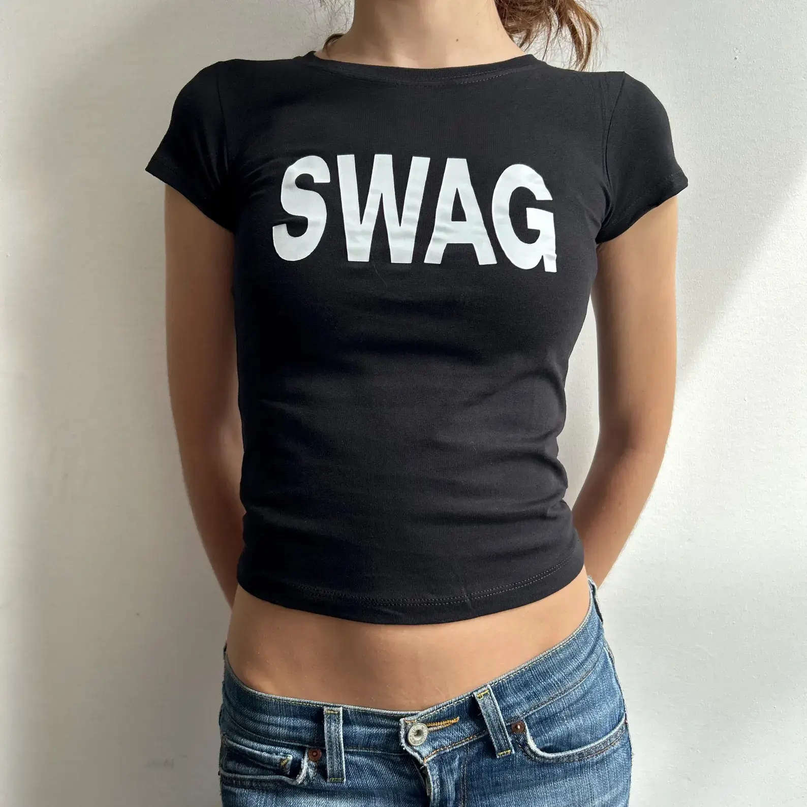Swag Baby Tee Summer comfortable  Y2K top T-shirt breathable top  the first choice for sisters when they go shopping