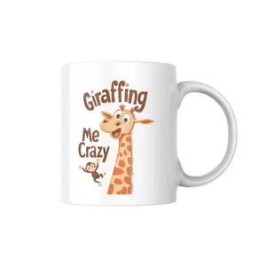 Giraffing Me Crazy Mug by Dancing Littles Jungle