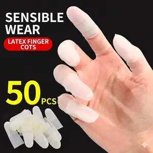50pcs Silicone Protectors Thumb Covers, Flexible material fits closely without slipping easily