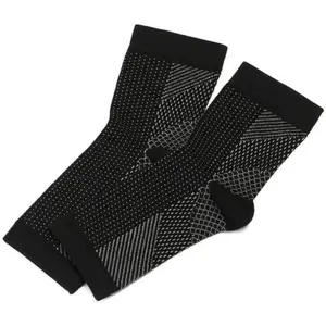 ‌Functional Socks for Neuropathy Ankle Support Brace Women Men Soothe Compression Socks Pain Relief Orthotic Footwear‌ Breathable Fabric Black Unisex Design