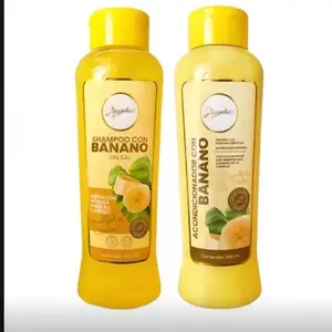 ANYELUZ Shampoo & Conditioner with Banana - Nutritive Intensive Formula for Natural Hair Care - 500 ml Each Bottle
