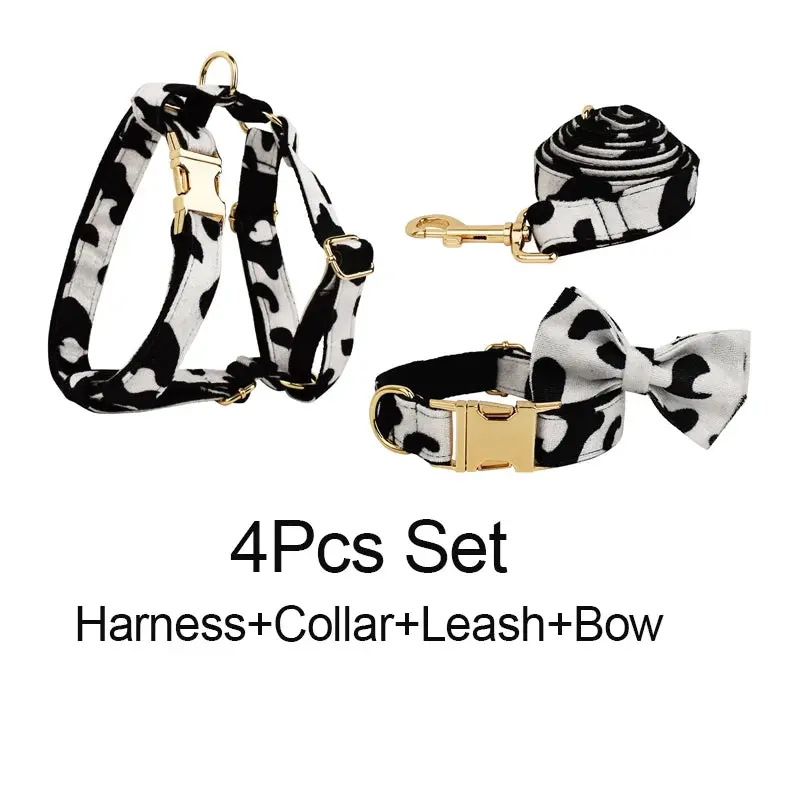harness collar leash bow