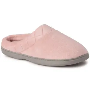 Dearfoams Women's Memory Foam Washable Velour Clog Slippers