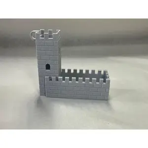 3D Printed Foldable Dice Tower - Castle-Themed Design for D&D and RPG Games