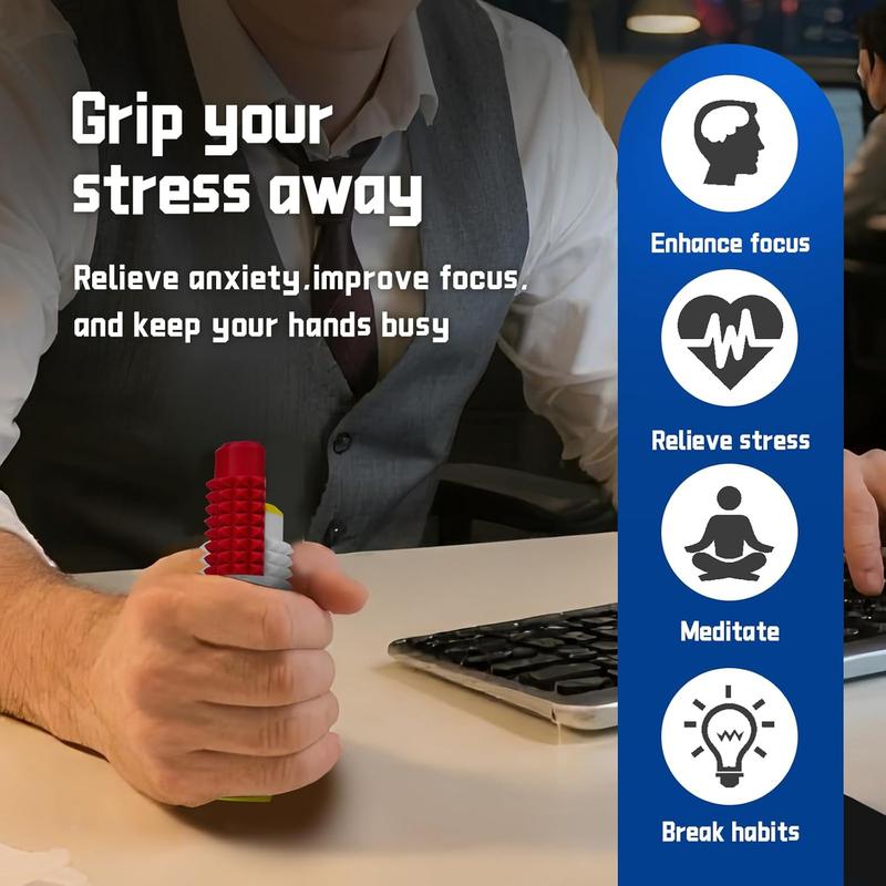 1 Pcs Little Ouchies Spiky Sensory Fidget Toy for Adults – 5-in-1 Pain Stim Tool with Clicker, Spinner, Slider, Roller & Spiky Grip, Stress & Anxiety Relief, Portable Keychain