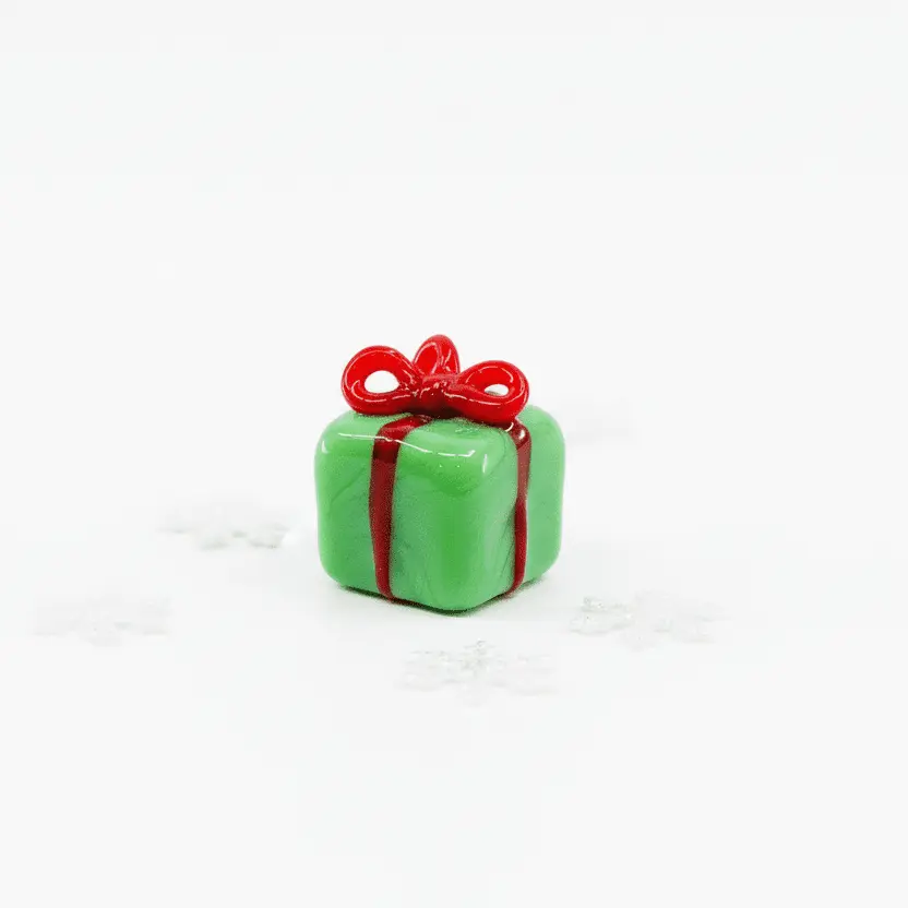 Tiny Christmas Figurine - Holiday Presents