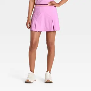 Women's Knit High-Rise Ruffle Trim Skort 14.75" - All In Motion Light Violet M