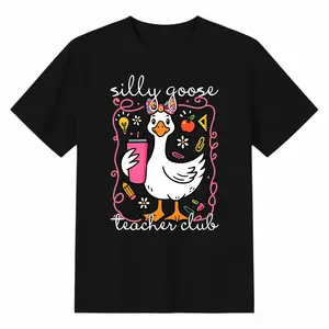 Goose Teacher Club Shirt, Funny Teacher Club T-Shirt, Cute Back To School Tee, Teacher Appreciation Gift, Funny Gift For Teacher funny shirts