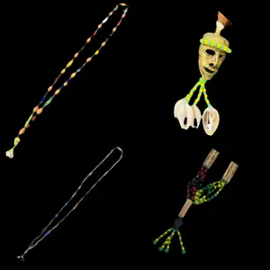 Ogbe Yono Eleke Necklace – 32 Inches Handmade for Babalawos