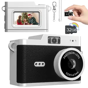 Mini digital camera, Mini Keychain Camera, Portable Digital Camera For Photography, Beginner digital camera, mini video camera, perfect Christmas and birthday gifts, Compact Camera