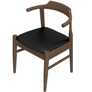 Sterling Dining Chair Black Leather Set of 2