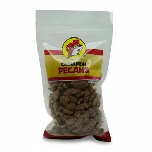 Buc-ee's Cinnamon Pecans Roasted Glazed with Natural Cinnamon Sugar Sweet Spiced Crunchy Snack for Fall Treats Everyday Enjoyment Oven Roasted Crispy Finish Nut
