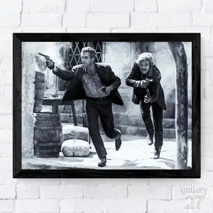 Butch Cassidy and The Sundance Kid 1969, Paul Newman, Robert Redford, Premium Fine Art Prints, Canvas, Metal, or Framed, Ready to Hang