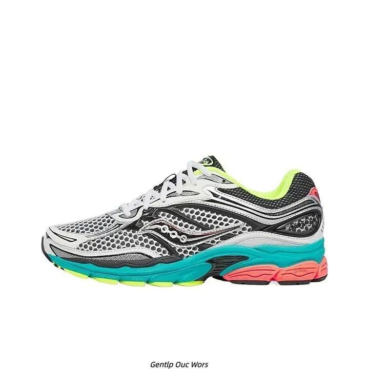Silver Gray Multi-Color Layer Mesh Retro Y2K Dad Running Sneakers Unisex, Segmented Gradient EVA Cushion Thick Sole Non-Slip Rubber Casual Walking Training Shoes