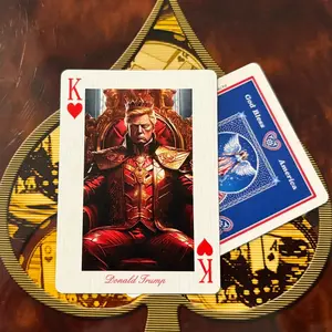 MAGA Patriot Tribute Professional Poker Deck - High-Quality Poker Cards with Custom Design