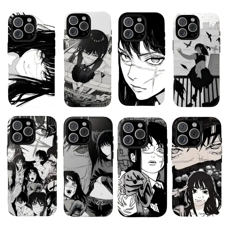 Chainsaw Man Comic Cool Girl D-Demon Asa Mitaka Phone Cases For iPhone 17 16 15 14 13 12 11 Promax Pro Max Plus Air Shockproof Protective Cover Best Gifts of Christmas Halloween Birthday Valentine Protection Casing