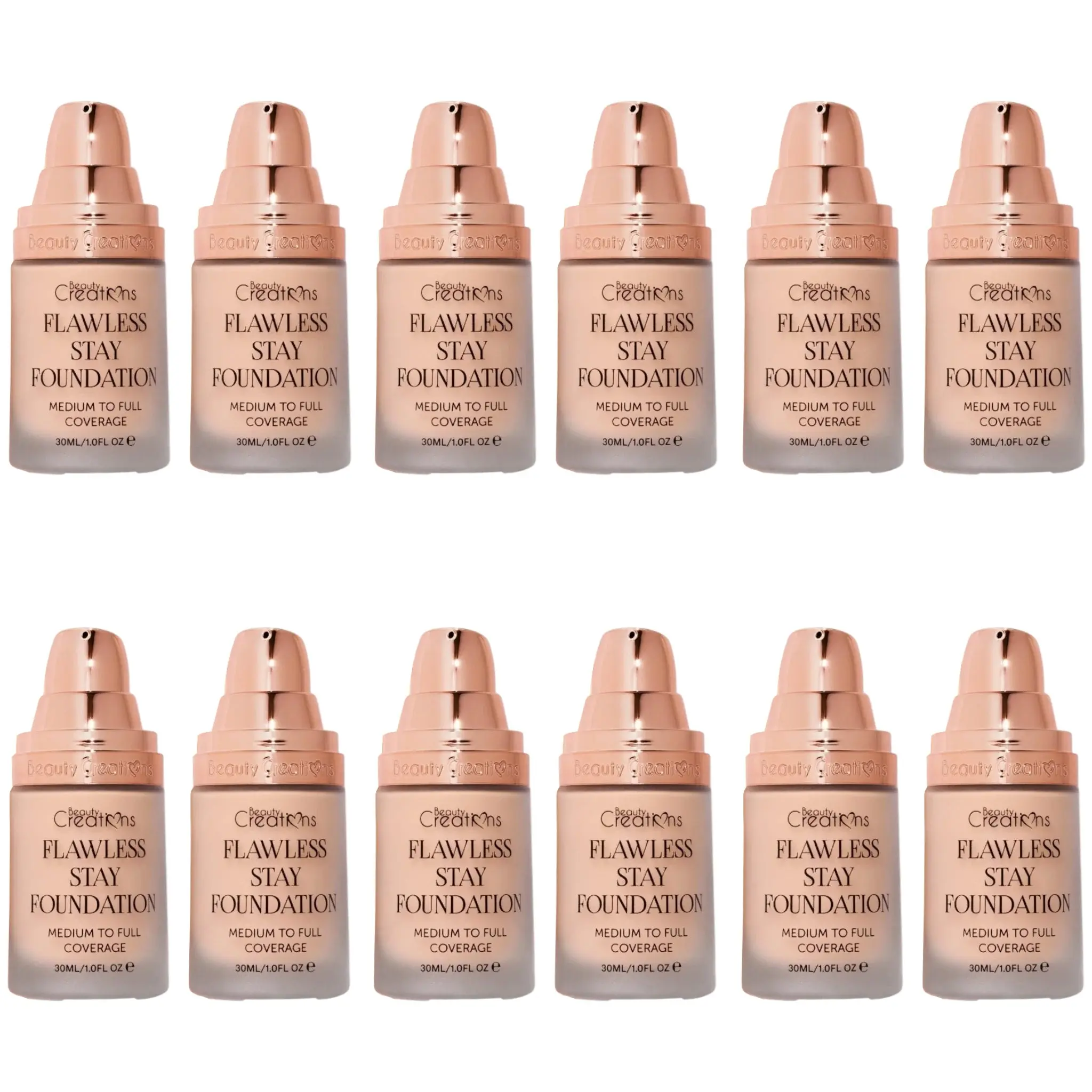 Base de Maquillaje Flawless Stay FS2.5 Beauty Creations - Venta al por Mayor 12 Unidades (FS2.5)