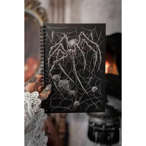 Death Spider Spiral Notebook