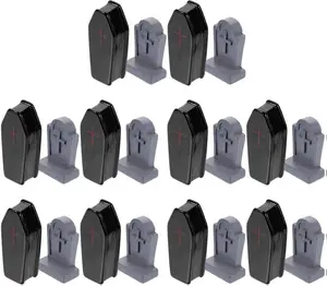 20pcs Miniature Tombstones Ornaments Mini Tombstones Figurine Halloween Gravestones Ornaments Prank Props for Halloween Party Supply
