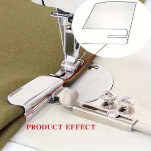 1PC industrial sewing machine single needle presser foot, with rolled edge and folding accessories - sewing machine accessories double-layer fabric curling machine flatbed synchronous sewing machine sewing pull cylinder industrial curtain sewing