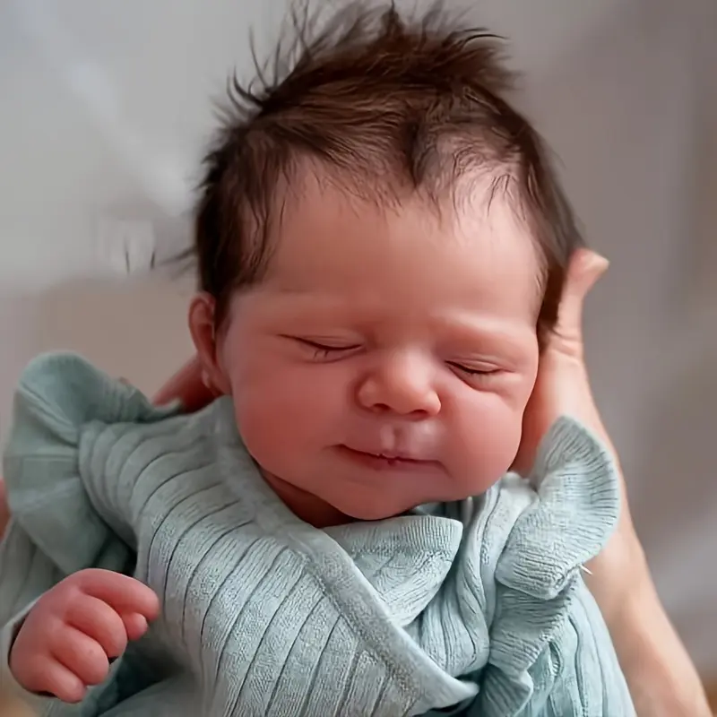 Newborn Baby Dolls-Soft Touch Cloth Body Can Dress Up Reborn Doll-Adorable 3D Hand Painted Real Lifelike Skin-Like Asleeping Baby Doll- Christmas/ Birthday Gifts
