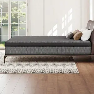 12/14 Inch Hybrid Mattress Twin Full Queen King – Bed In A Box With Gel Memory Foam And Pocket Springs For Pressure Relief, Cool Breathable Sleep And Edge Support – Medium Firm, Durable, Fiberglass-Free And Odorless Mattress, Ideal For All Sleep Positions