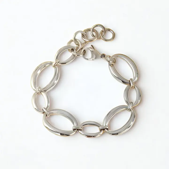 Petra Bracelet Silver - Gold-Plated Sculpted Design Water-Resistant Durable Statement Jewelry Accessory