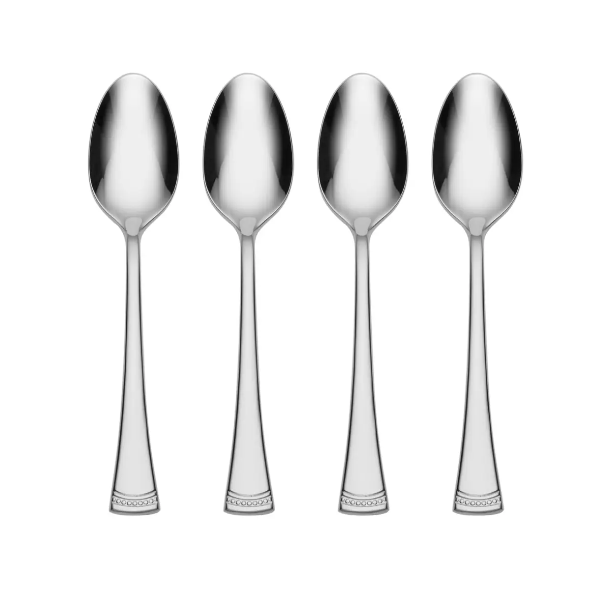 Lenox 896001 Portola Flatware Cocktail Spoon, 4-Piece Set (Kitchenware Cutlery & Tableware Spoon), Four Pieces