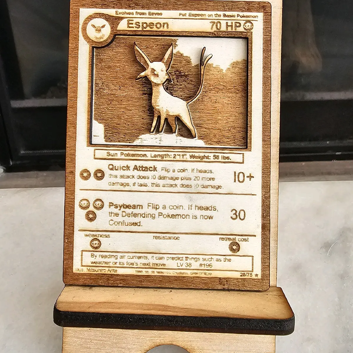 3D Layered Wooden Poke Card