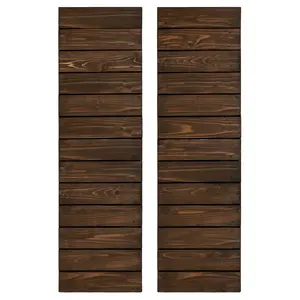Horizontal Slat Wooden Shutters