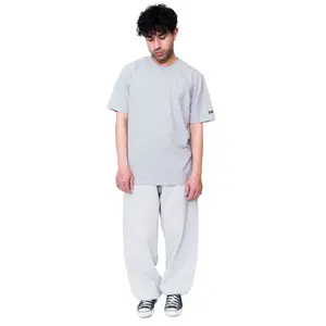 Odn. Unisex Regular-Fit T-Shirt - Grey, 95% Cotton & 5% Spandex, Short Sleeve, Crew Neck, Casual, Machine Washable, Durable Fabric - Top, Soft