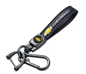 Genuine Leather Chevrolet Keychain small gift