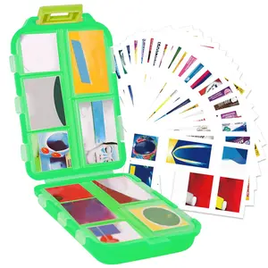 Summer DIY Pill Storage Box with 175 Medicine Label, 1 Set 10-grid Mini Pill Container, Portable Pocket Size Dustproof Pill Box, Medicine Storage Organizer