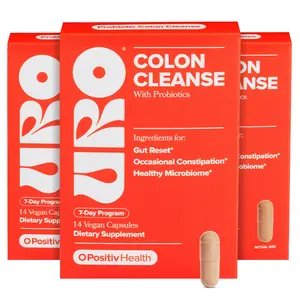 URO Colon Cleanse & Gut Support with Probiotics - 3 pack