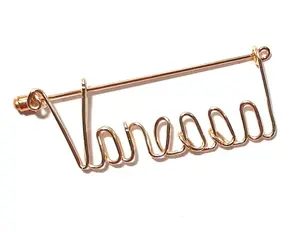 Personalized Hat Pin -Name Pin, Sports Pin - Boyfriend Girlfriend Name Personalized Any Name Club or Nickname Durable Metal Pins Jewelry