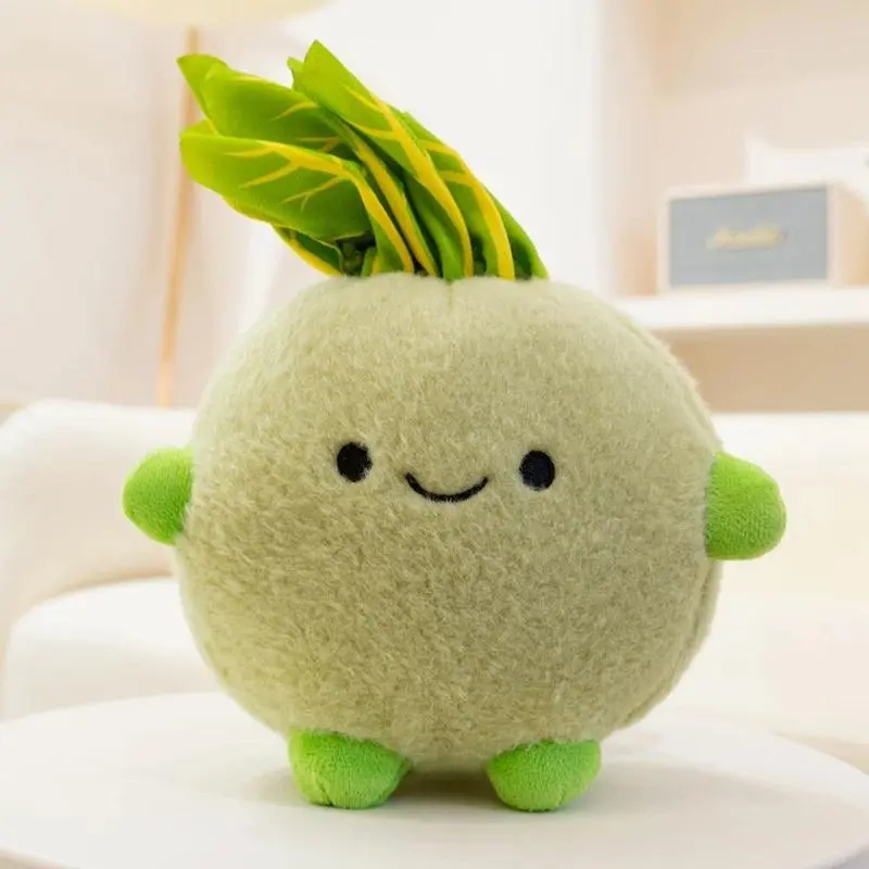 Kawaii Vegetable Family Soft Cotton-Filled Plush Stuffed Doll Toys - Garlic, Broccoli, Eggplant, Radish, Potato, Celery, Pumpkin, Mushroom - Kids' DIY Specialty Supplies, Store Promotion, Manual Measurement Deviation Note (See Choose Option)