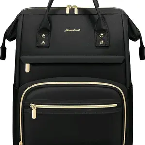 Women Laptop Backpack Work Bag - Fits 15.6 inch with Laptop Compartment Waterproof Professional Fashion Travel Purse for College Nurse Business Computer Backpack