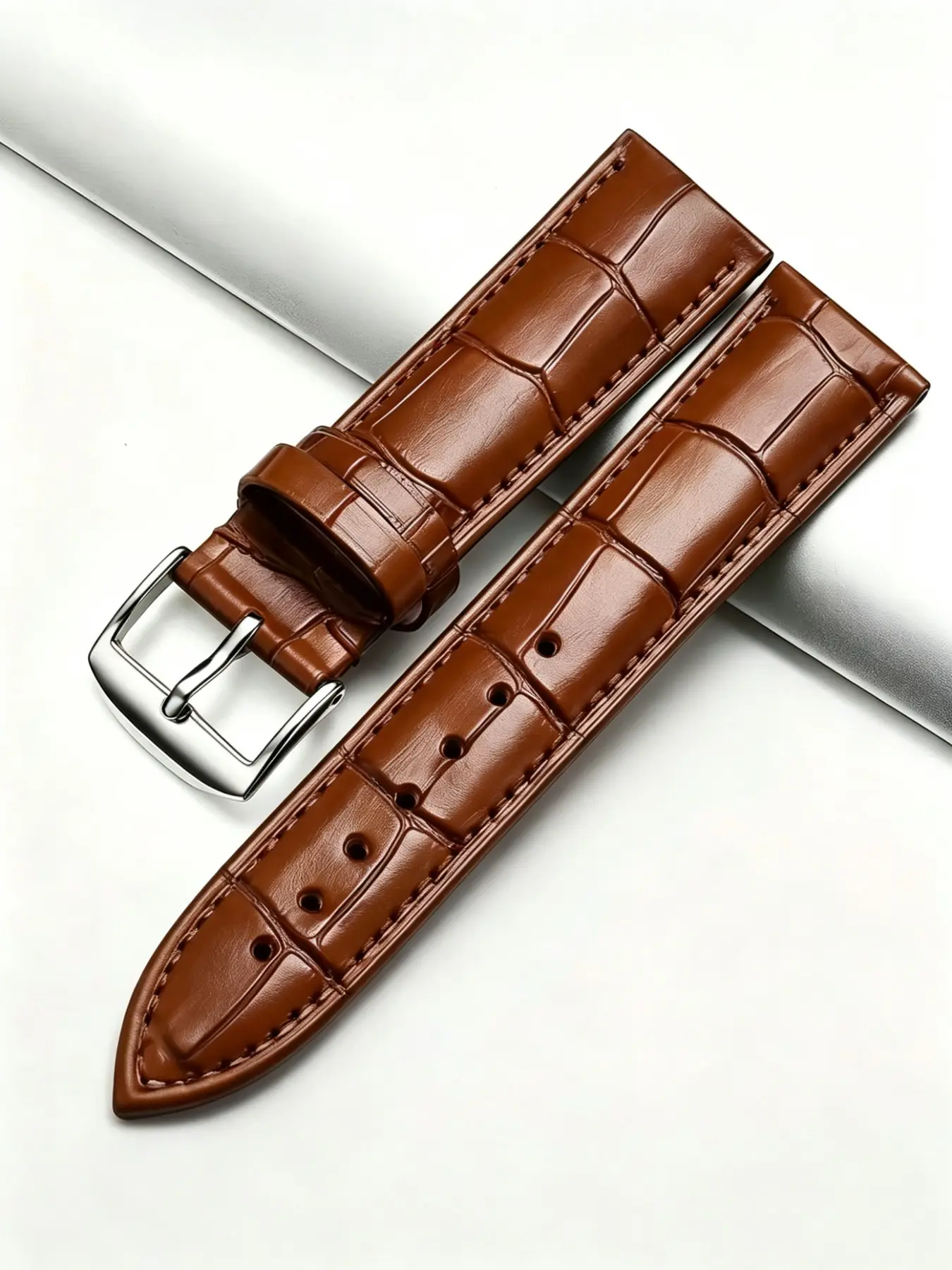 watch strap, quick release classic fashion PU leather strap, Fashionable Watch Accessories, suitable for watch strap replacement, size 16mm, 18mm, 20mm, 22mm