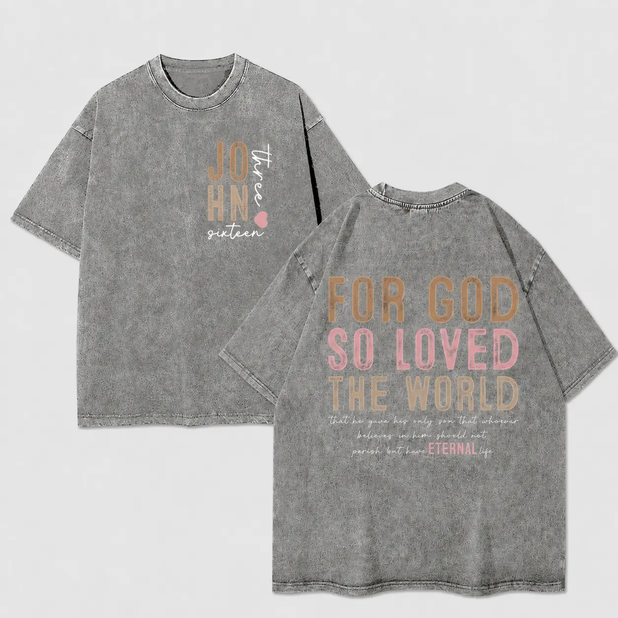 For God So Loved The World Shirt, John 3:16 Bible Verse Tee, Christian Easter Shirt, Scripture Gift, Religious Faith Top