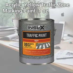 Insl-X 1806397 Acrylic Yellow Traffic Zone Marking Paint 1 oz