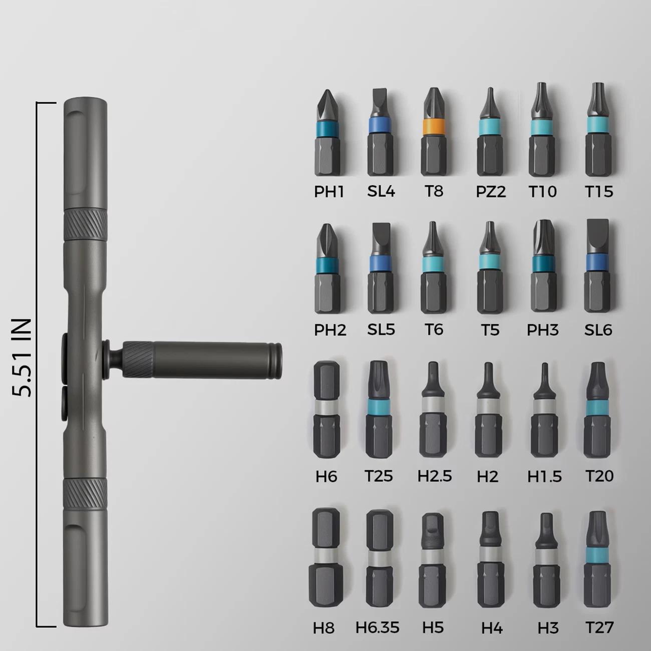 25Pcs 24 in 1 Multifunction Screwdriver Head Set Household Repair Ratchet Wrench 25Pcs 24 in 1 Multifunction Screwdriver Head Set Household Repair Ratchet Wrench