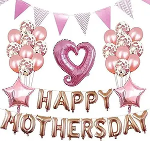 HAPPY MOTHER'S DAY Balloon Set Decoration for Mother's Day Party (PINK)